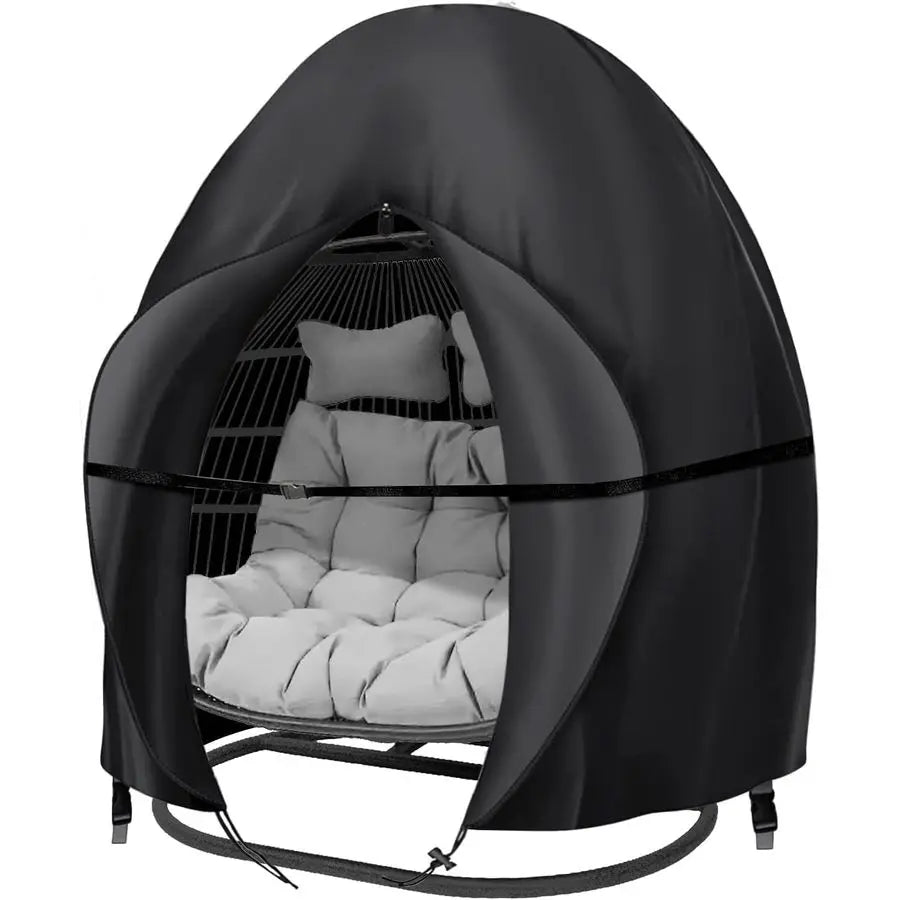 Egg Chair Covers with Zipper, 91x80 Inches, Extra Large Double Cover for Egg Chairr Outdoor Furniture, Heavy Duty Swing Hanging