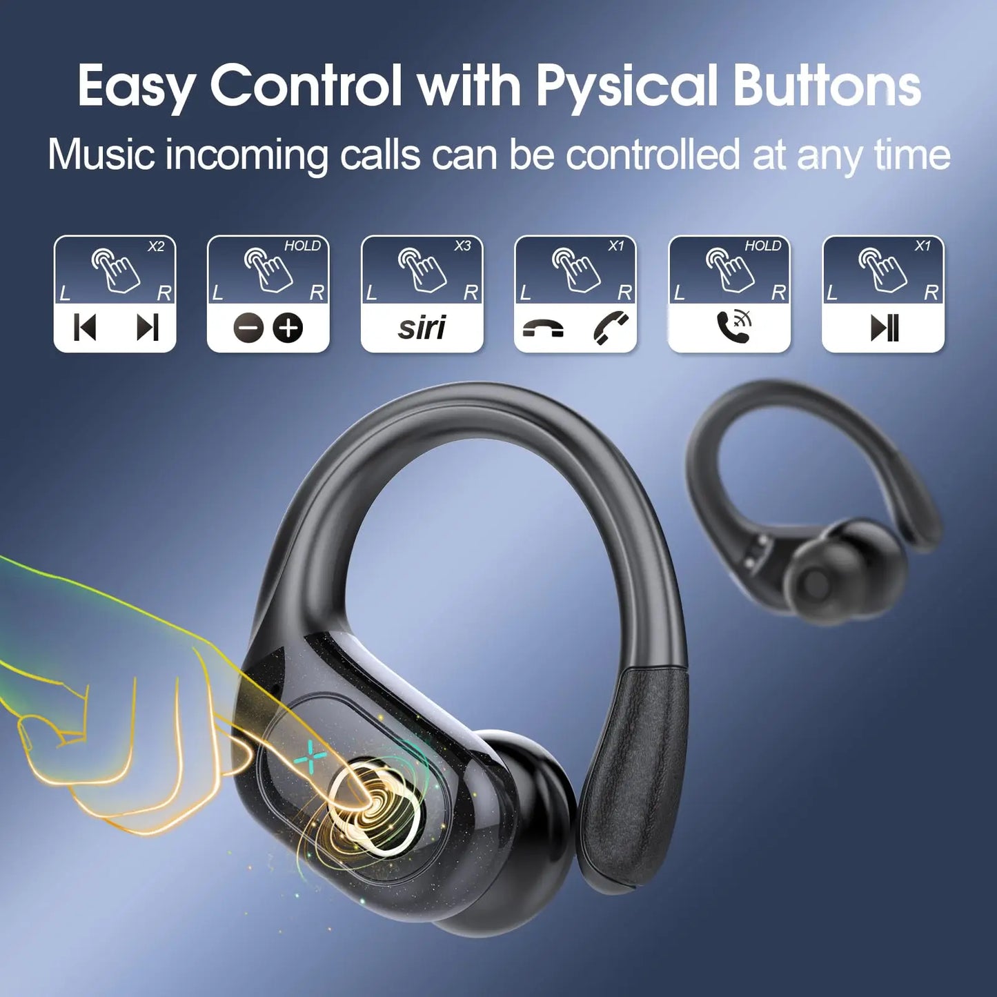 Btootos Wireless Earbuds Bluetooth 5.4 With 75H Playtime