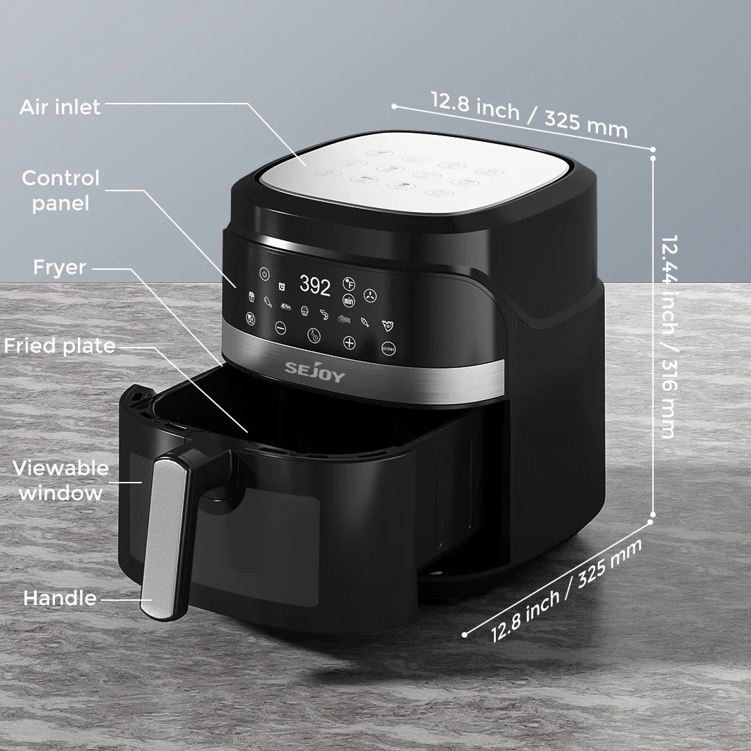 Sejoy Air Fryer Toaster Oven Combo With Digital Display