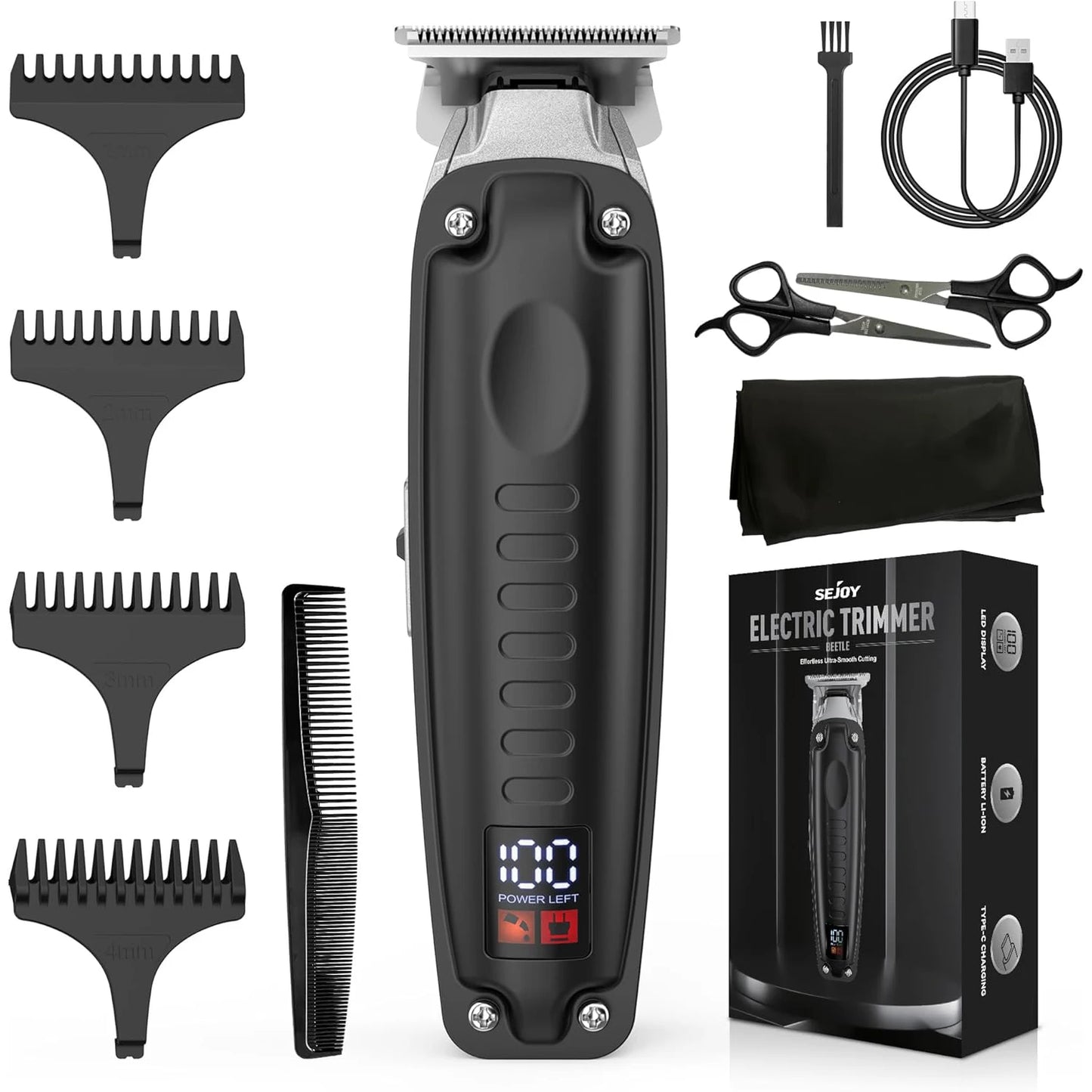 Sejoy Cordless Hair Clippers for Men with LED Display