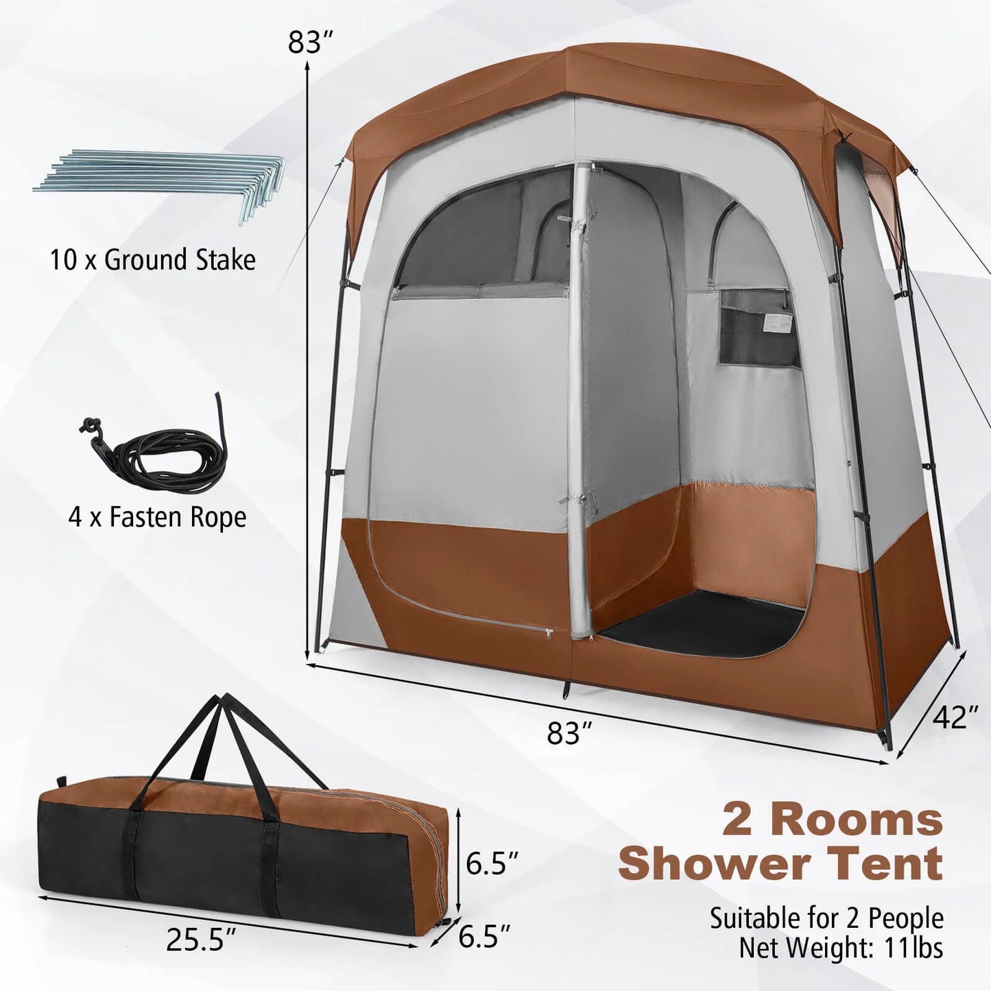 Building Portable Privacy Shower Tent Outdoor Shelter