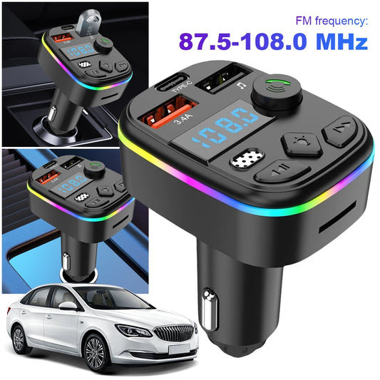 West Biking Hands Free Bluetooth FM Transmitter Car MP3