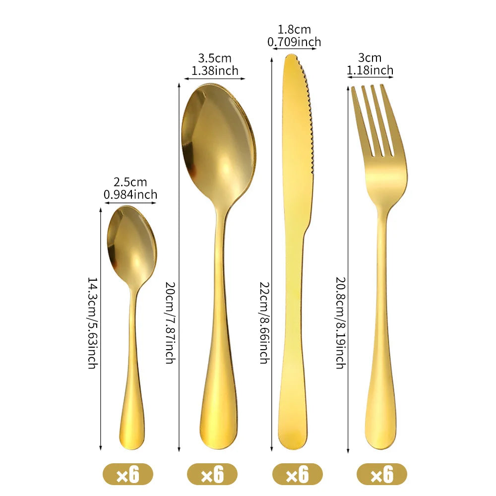 Ruiguan 410 Stainless Steel Portuguese Style Cutlery Set