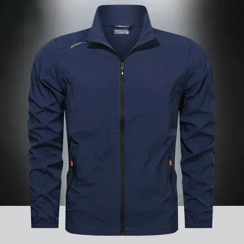 UPF100 Plus Men Windbreaker Zip Pockets UV Sun Jacket