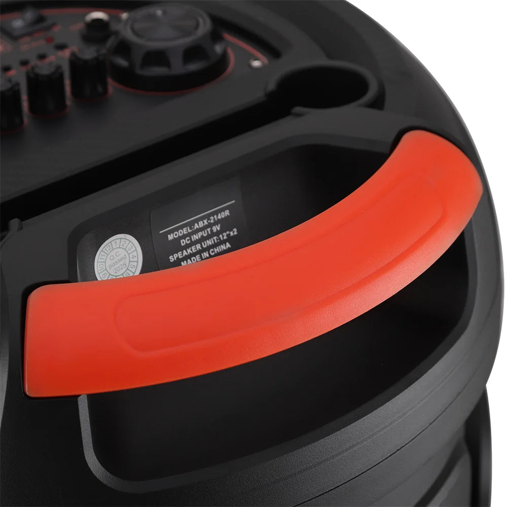 CURUK Dual 12 Bluetooth Speaker Boombox With Subwoofer