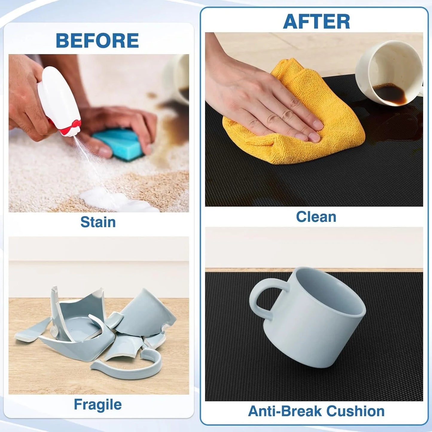 Hign-Concerned Anti Fatigue Kitchen Mat Cushioned Comfort