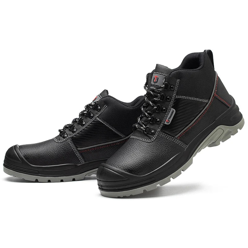 Kankeirr Waterproof Safety Shoes Men Steel Toe Work Boots