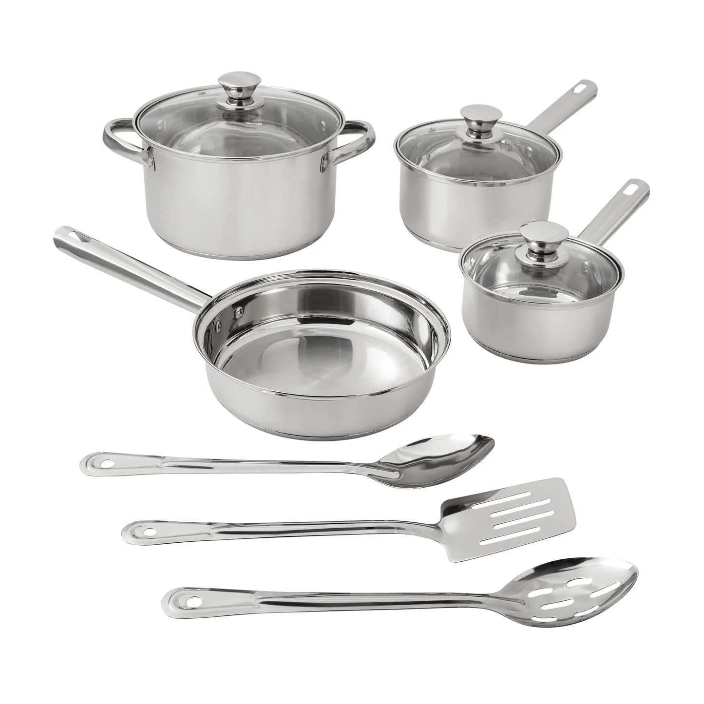 Hign-concerned 10-Piece Nonstick Stainless Steel Cookware