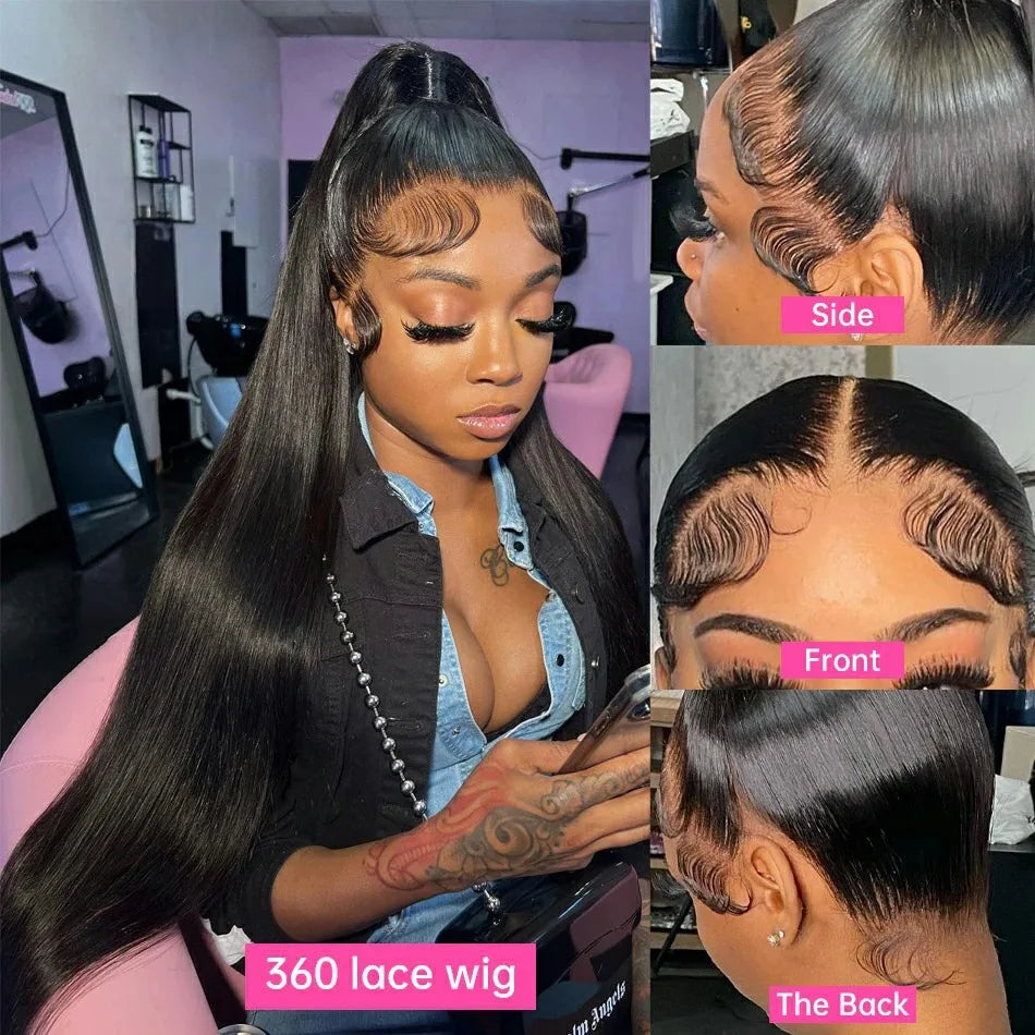 Wig Secret Hidden Lace Front 360 Full Lace Brazilian Wig