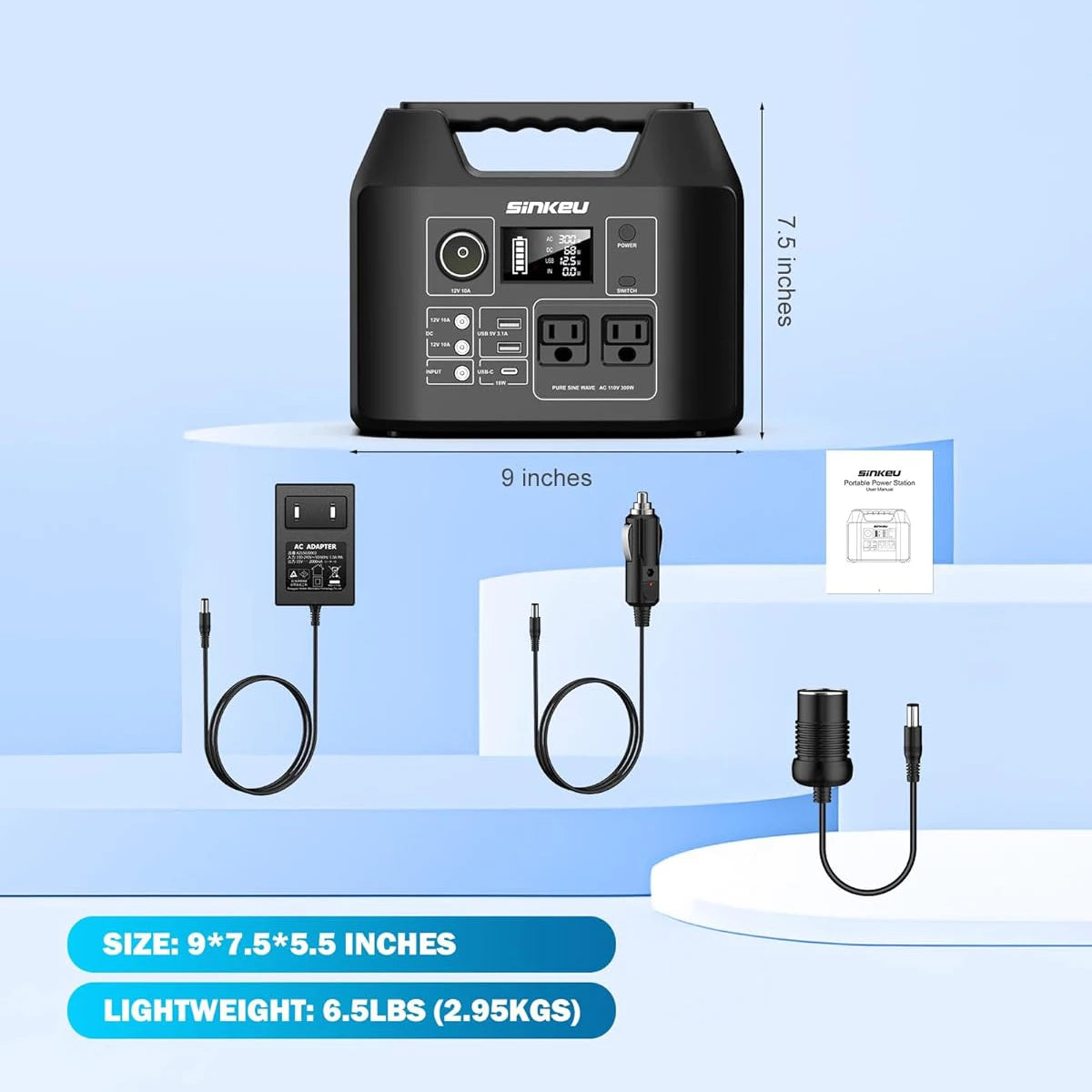 Online Goods Warehouse SinKeu Portable Power Station 300W