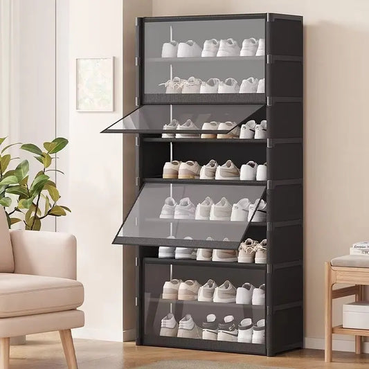 Online Goods Warehouse Five Layer Dustproof Shoe Cabinet