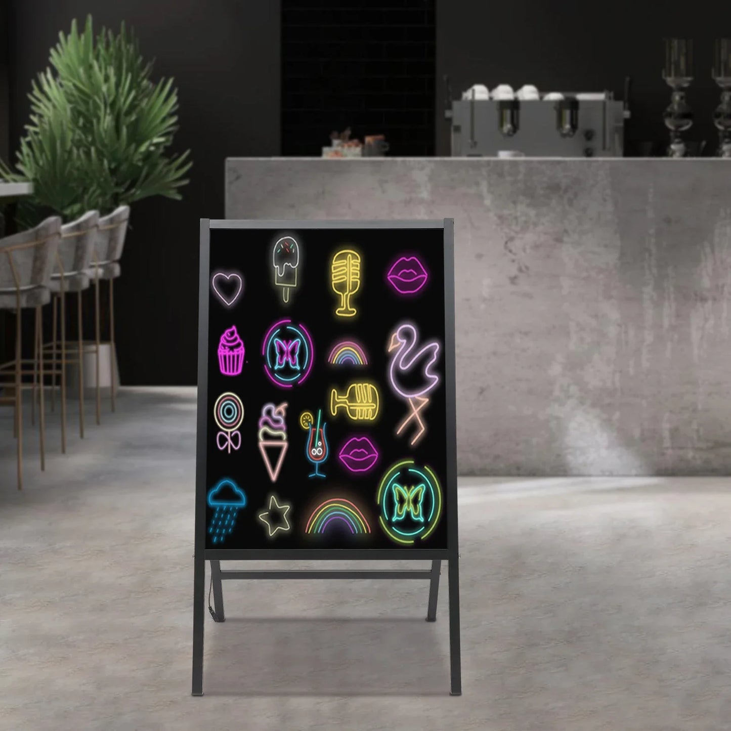 LED Message Writing Board With Fluorescent Markers