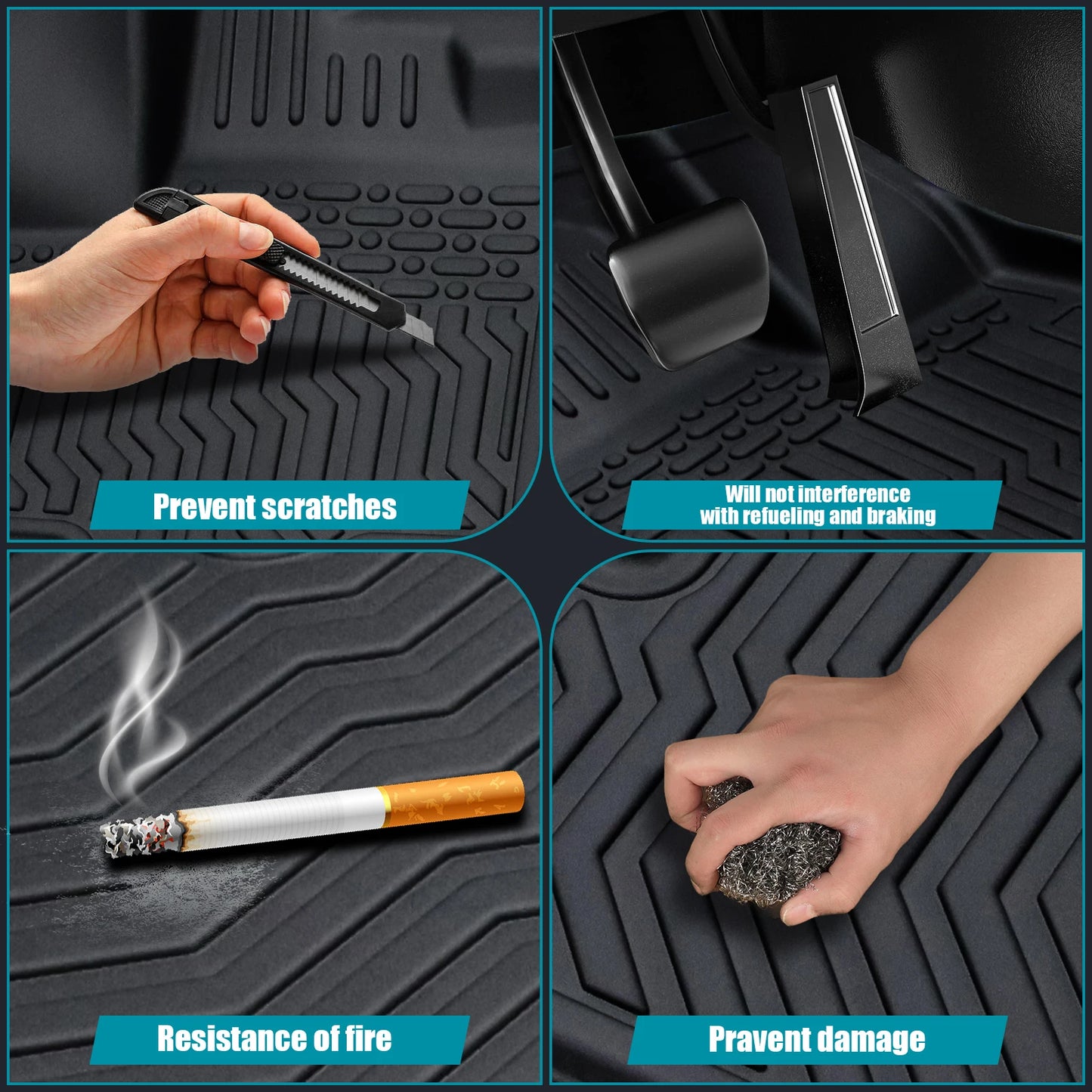 Filling All Weather TPE Floor Mats TwoRow Lexus RX