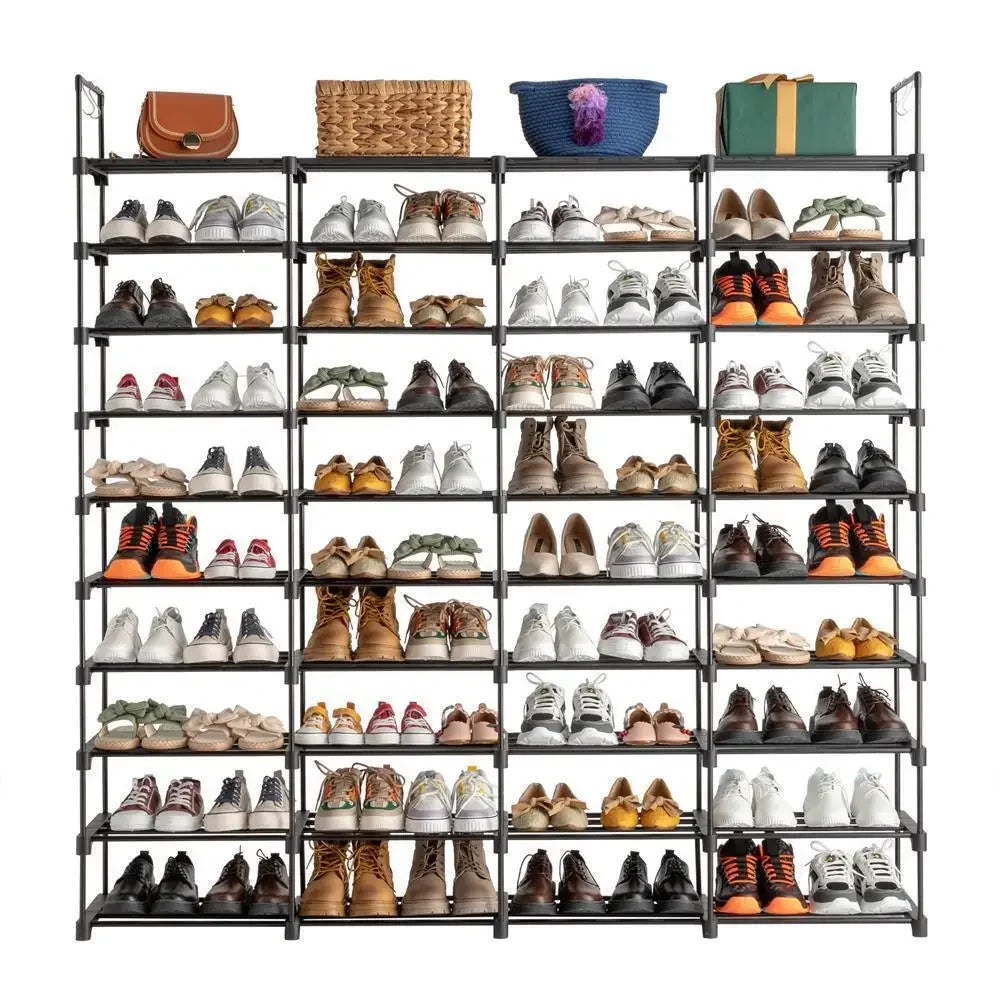 Hign-concerned 10 Tier Shoe Boot Organizer Rack To 80 Pairs
