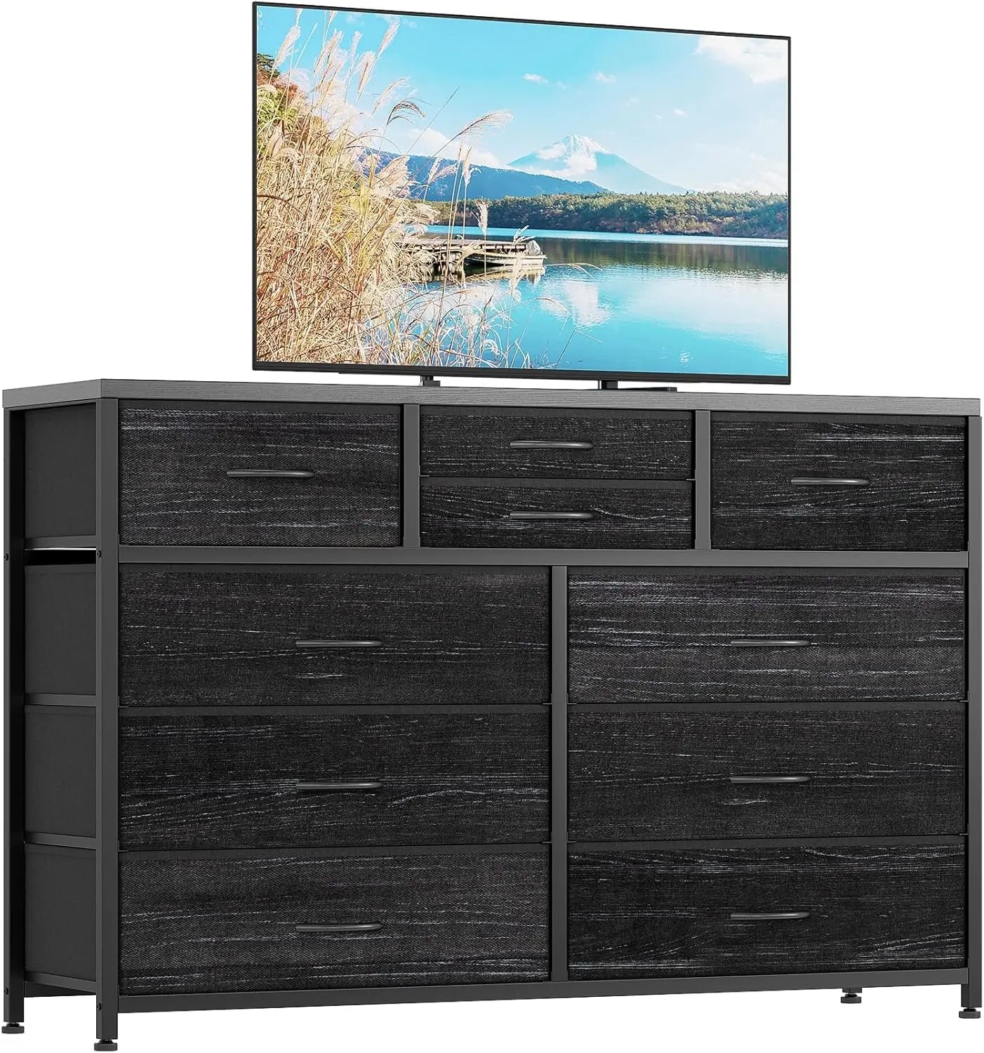 TWISTER.CK 10 Drawers TV Stand Dresser for Living Room