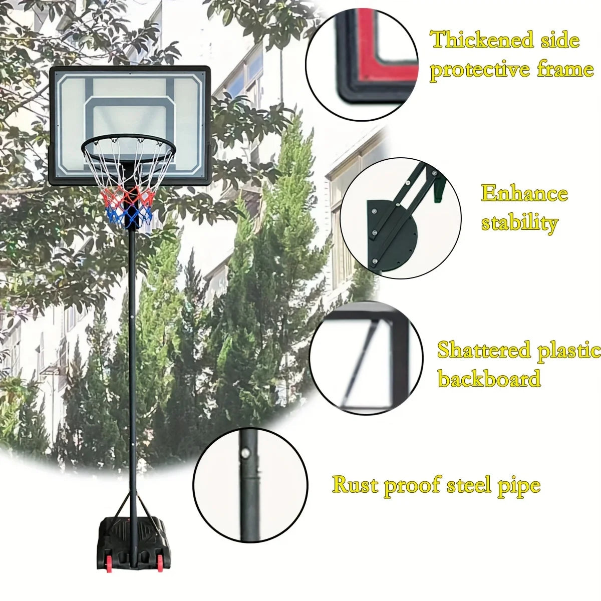 Online Goods Warehouse Adjustable Basketball Hoop System