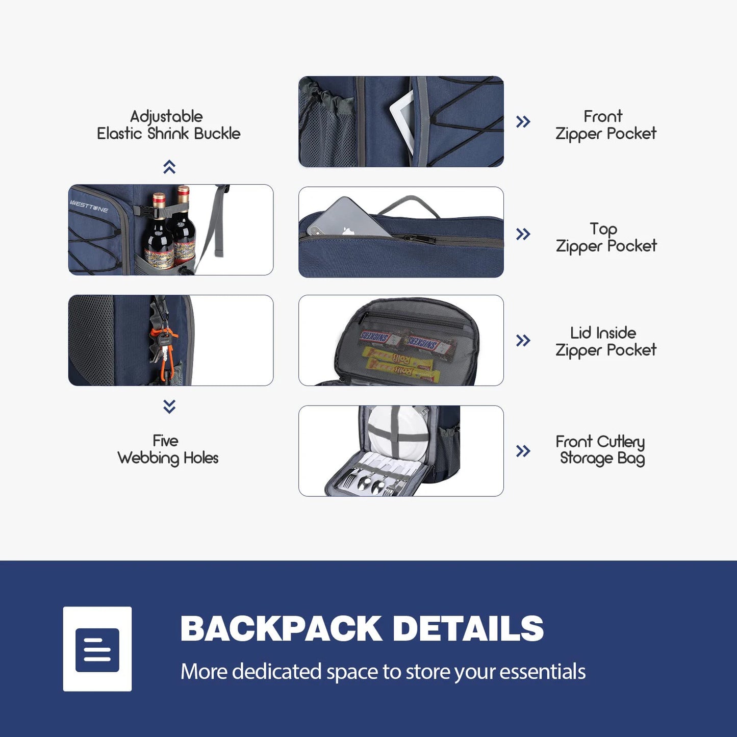 Online Goods Warehouse Can Cooler Backpack Leakproof