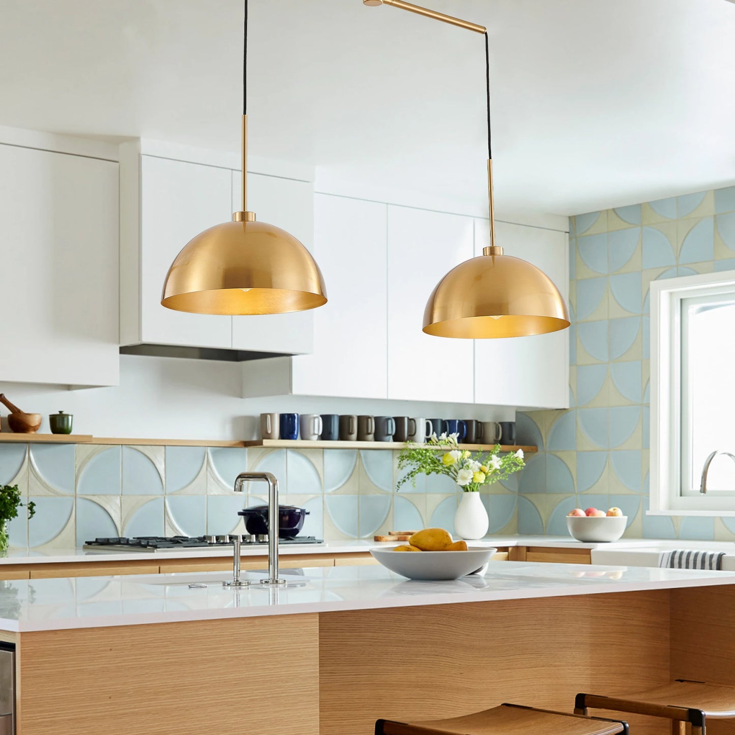 ARLGSITE Industrial Pendant Light Fixture Double Pendant