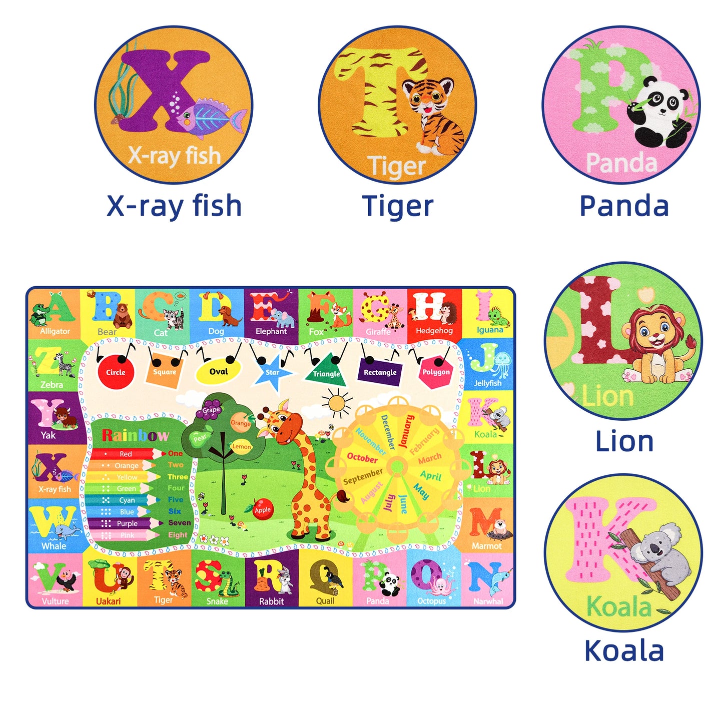 Online Goods Warehouse Giraffe Play Mat For Kids Room Decor