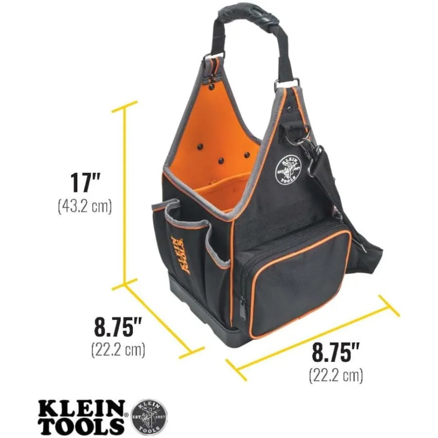554158-14 Tool Bag Tradesman Pro Tote with 20 Pockets Made of 1680d Ballistic Weave and a Fully Molded Bottom 8-Inc