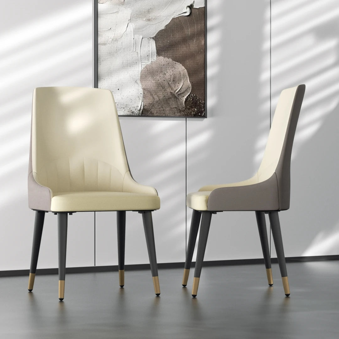LUVODI Square Dining Table for 4 Restaurant Kitchen Cafe Shop Marble Dining Desk with Dining Chair Sets