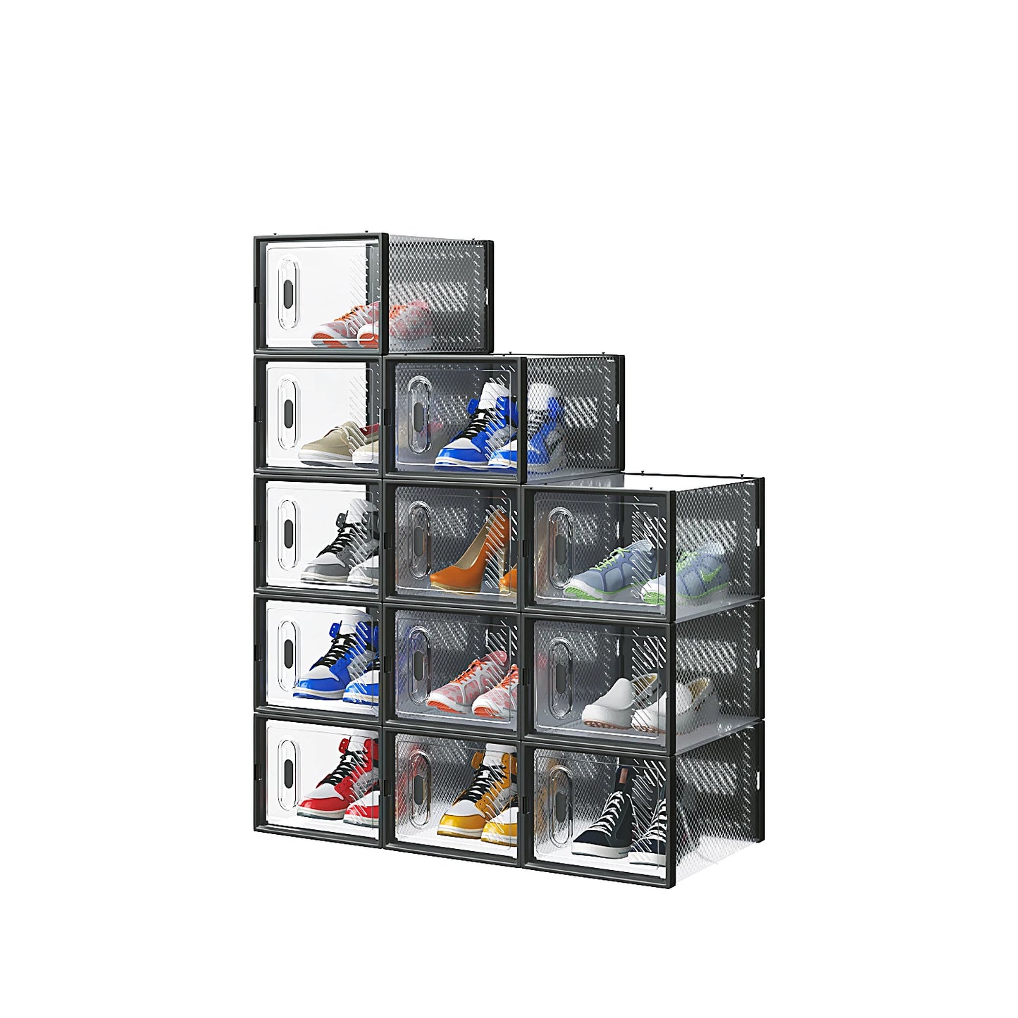 Stackable Shoe Organizer Boxes Online Goods Warehouse