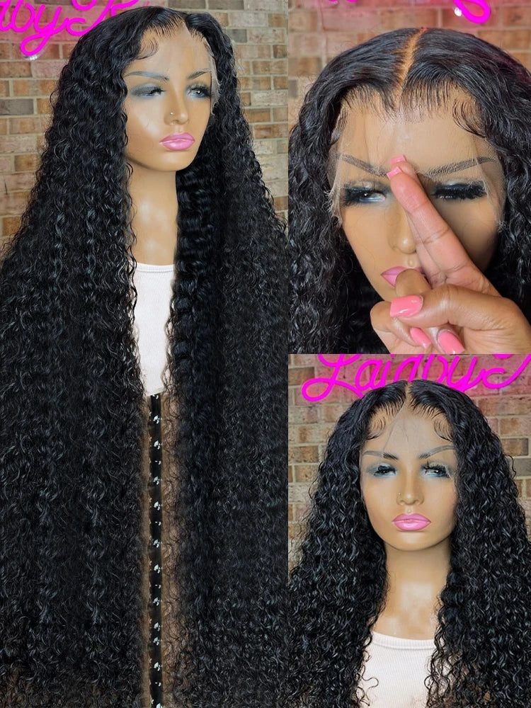 Peruvian Water Curly Deep Wave HD Lace Front Wig Pro