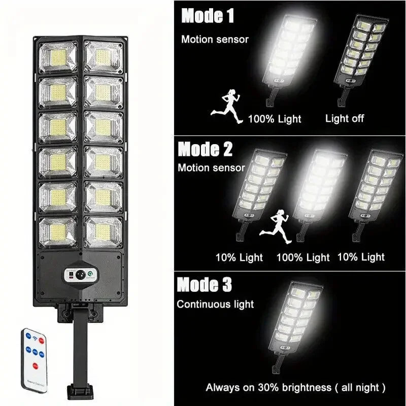 KEWEN 504LED Bright Solar Street Light With Motion Sensor
