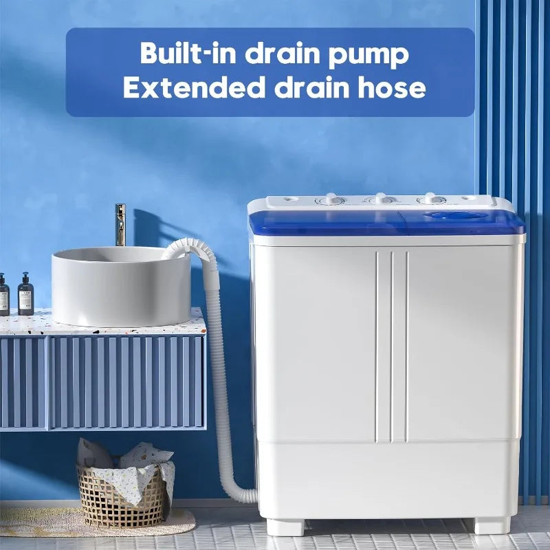 Auertech Portable Twin Tub Washer 20lb Laundry Machine