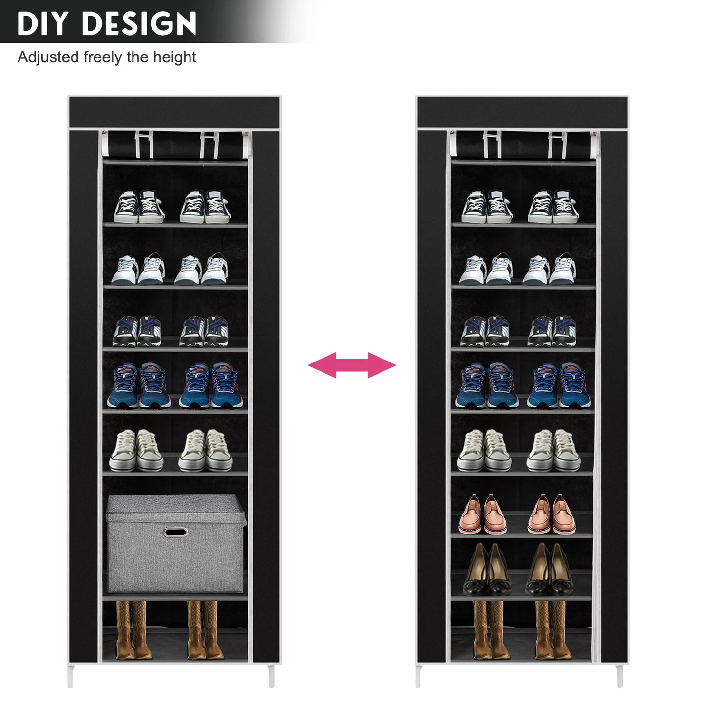 Online Goods Warehouse Nonwoven Fabric Shoe Rack Organizer