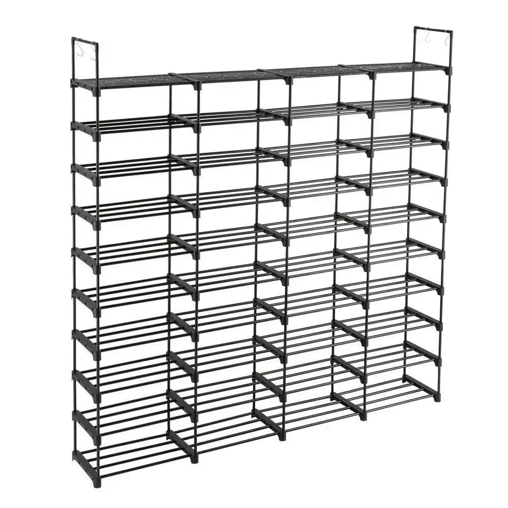 Hign-concerned 10 Tier Shoe Boot Organizer Rack To 80 Pairs