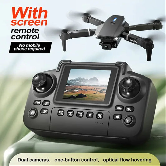 Dual Camera Drone With Screen Control And One Key Takeoff