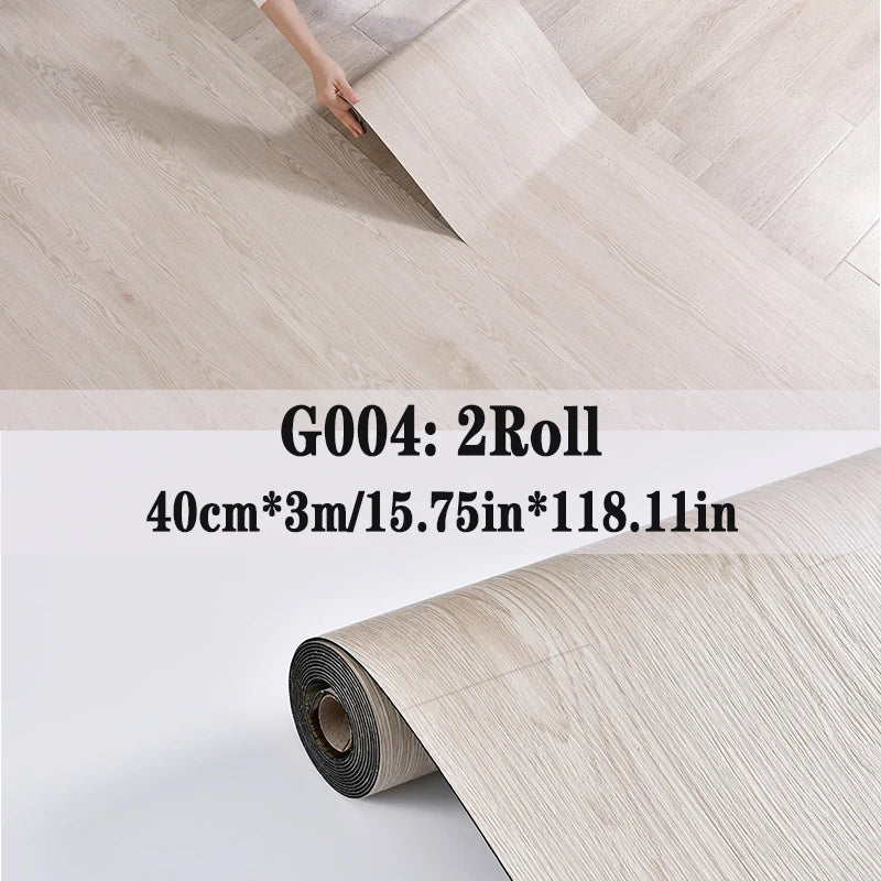 Peel and Stick Floor Tile，2 Roll Vinyl Flooring Roll 15.75"x 118.11"/25.8Sq.Ft Wood Grain Peel Stick Floor Tiles