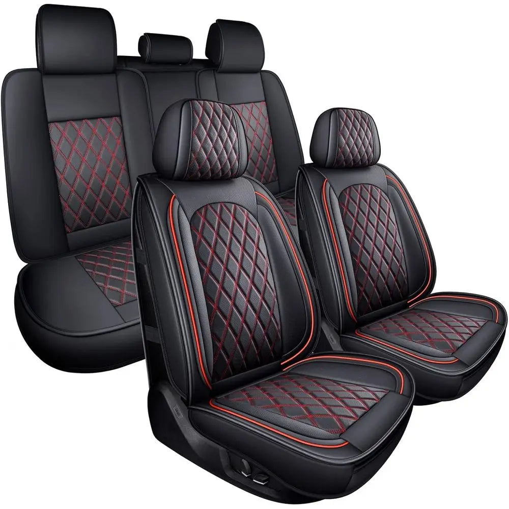 Waterproof Seat Cover Full Set Vehicle Cushion Cover Automotive Seat Protector Breathable Universal Fit for Most Sedan, Truck an