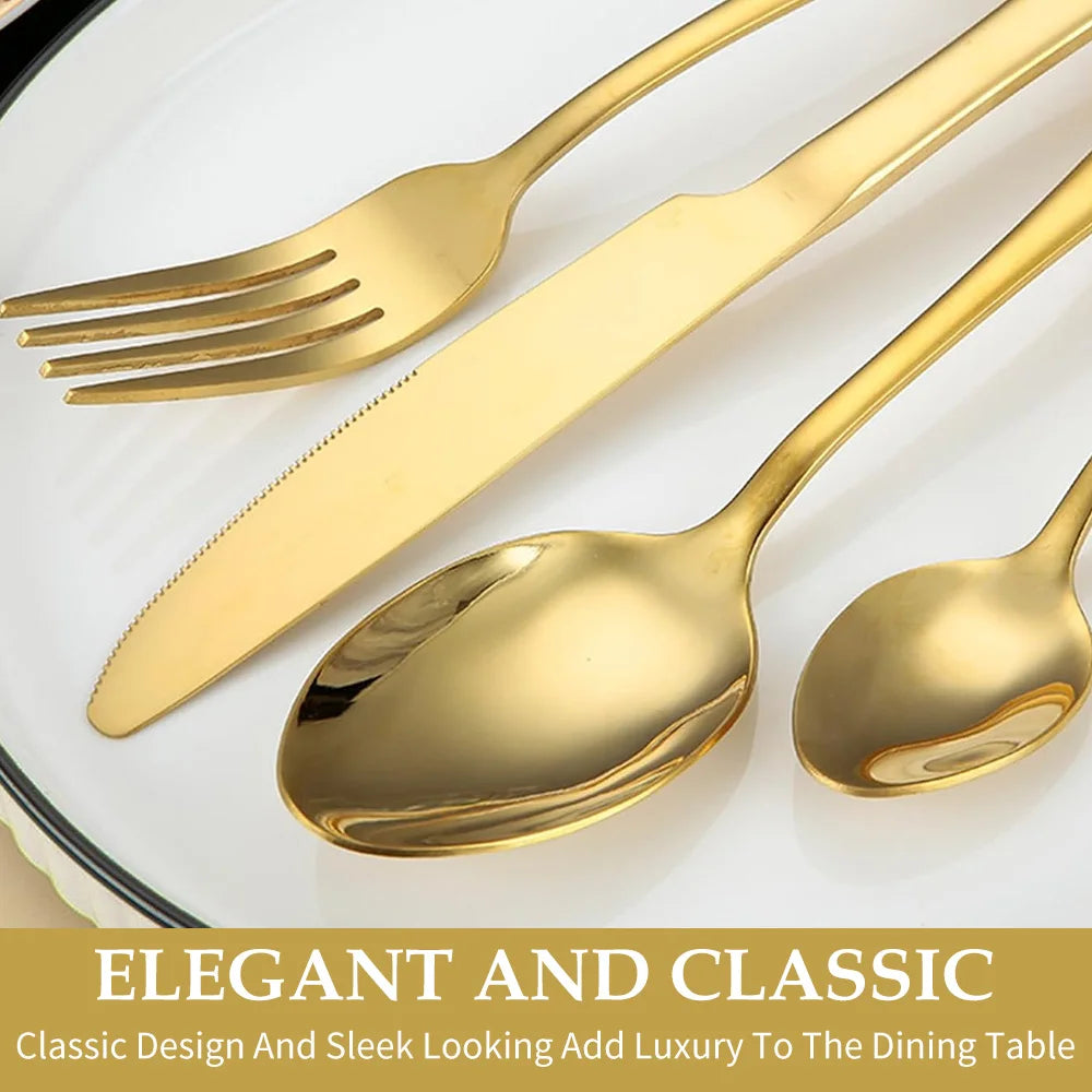 Ruiguan 410 Stainless Steel Portuguese Style Cutlery Set