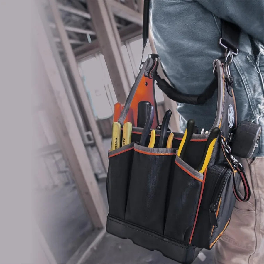 554158-14 Tool Bag Tradesman Pro Tote with 20 Pockets Made of 1680d Ballistic Weave and a Fully Molded Bottom 8-Inc
