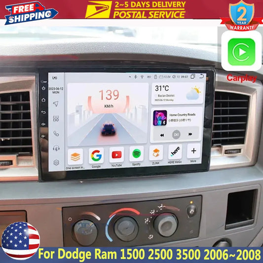 Android 13 Car Stereo 2G 32GB For Dodge Ram 1500 2500 3500