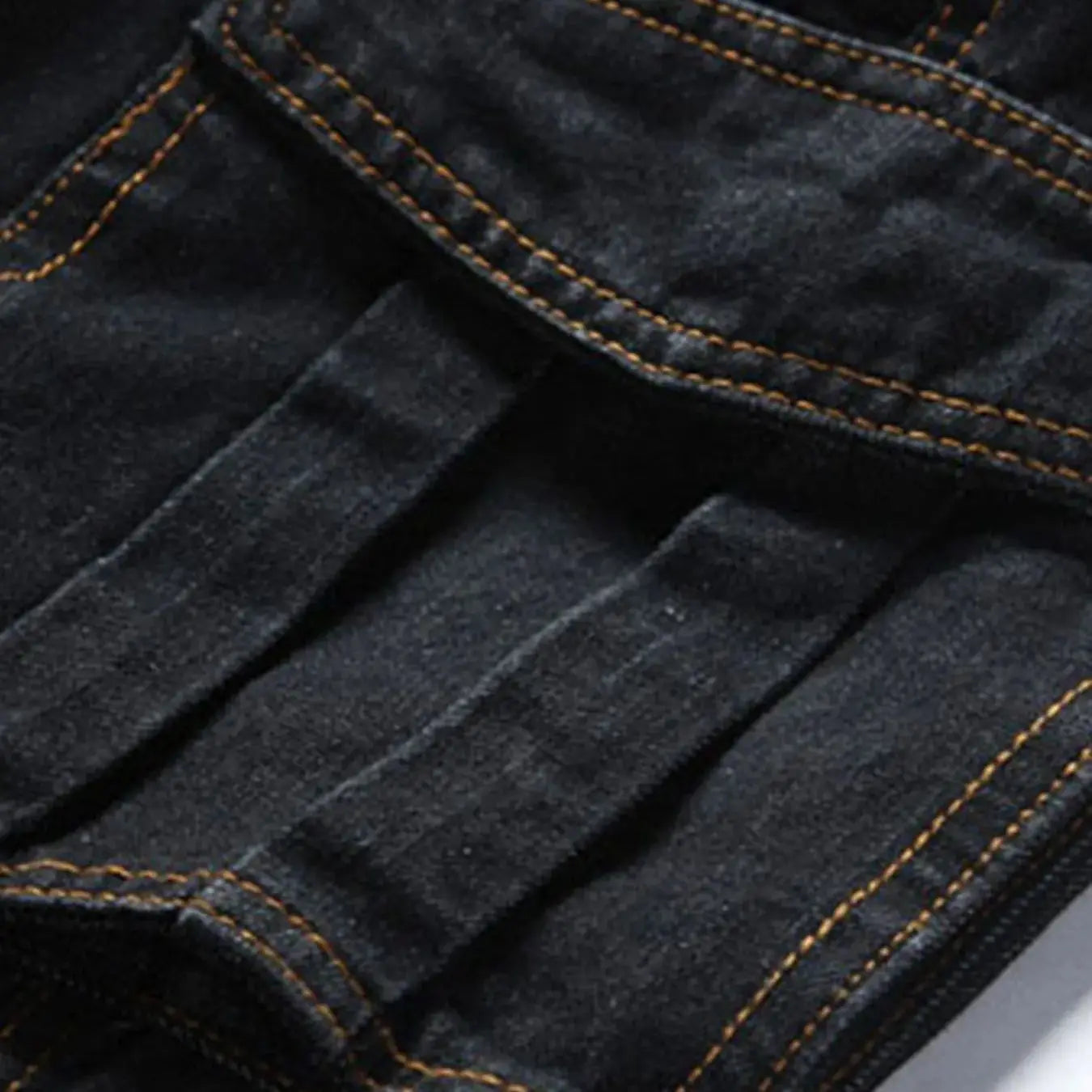 CN Zhejiang Mens Loose Fit Cargo Denim Jeans Pants Casual