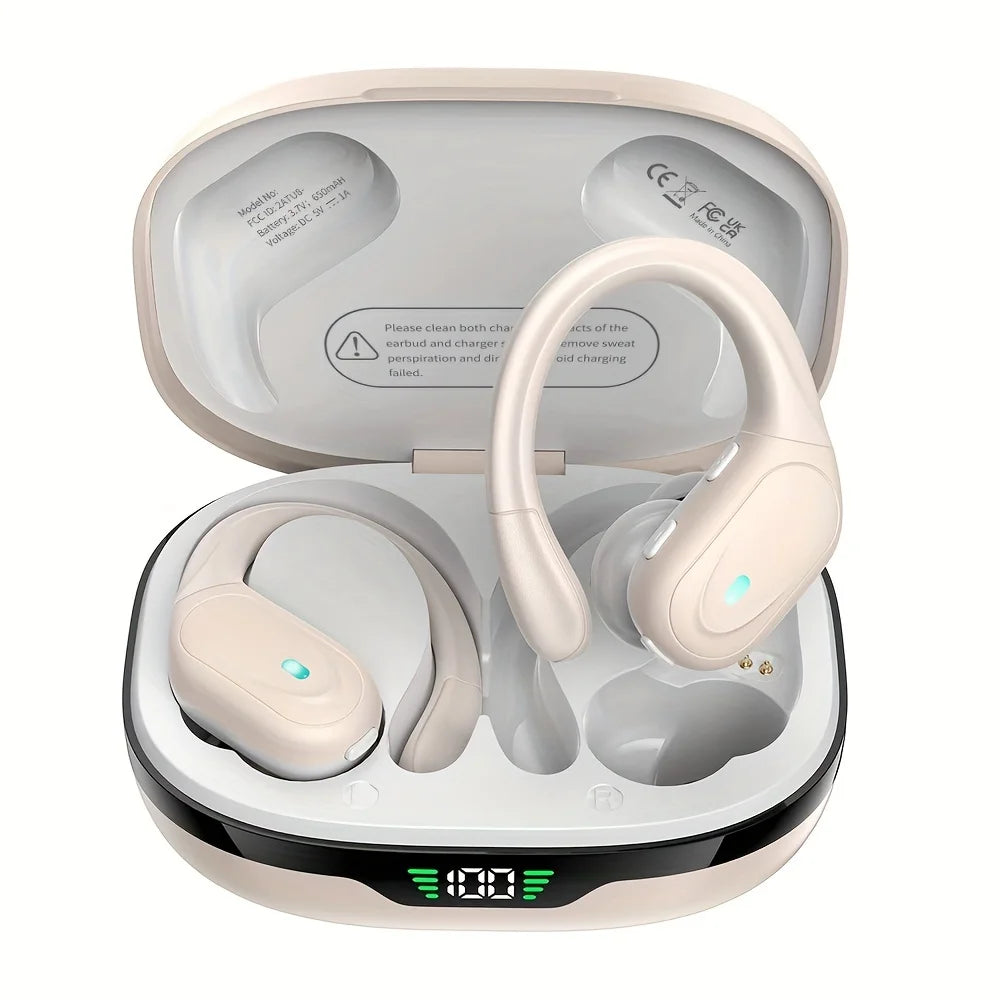 LIFEBEE Wireless Earbuds With Earhooks HiFi Stereo Mic