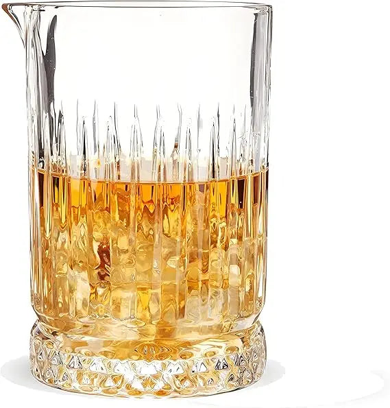 21oz Cocktail Mixing Glass - Lead-Free Hand Blown Barware with - Professional Bartender Kit for Martini, Manhattan, Old Fashione