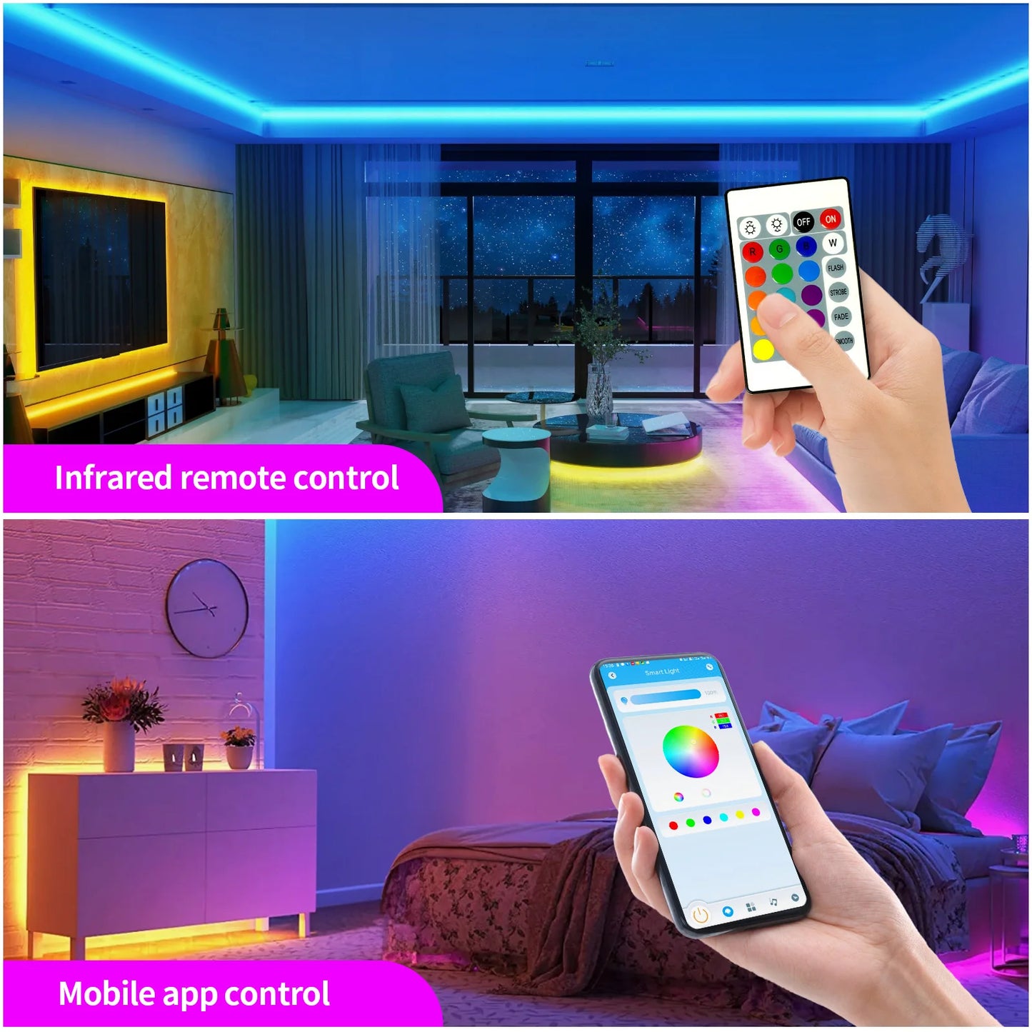 Online Goods Warehouse Wifi Led Strip Lights Music Sync App
