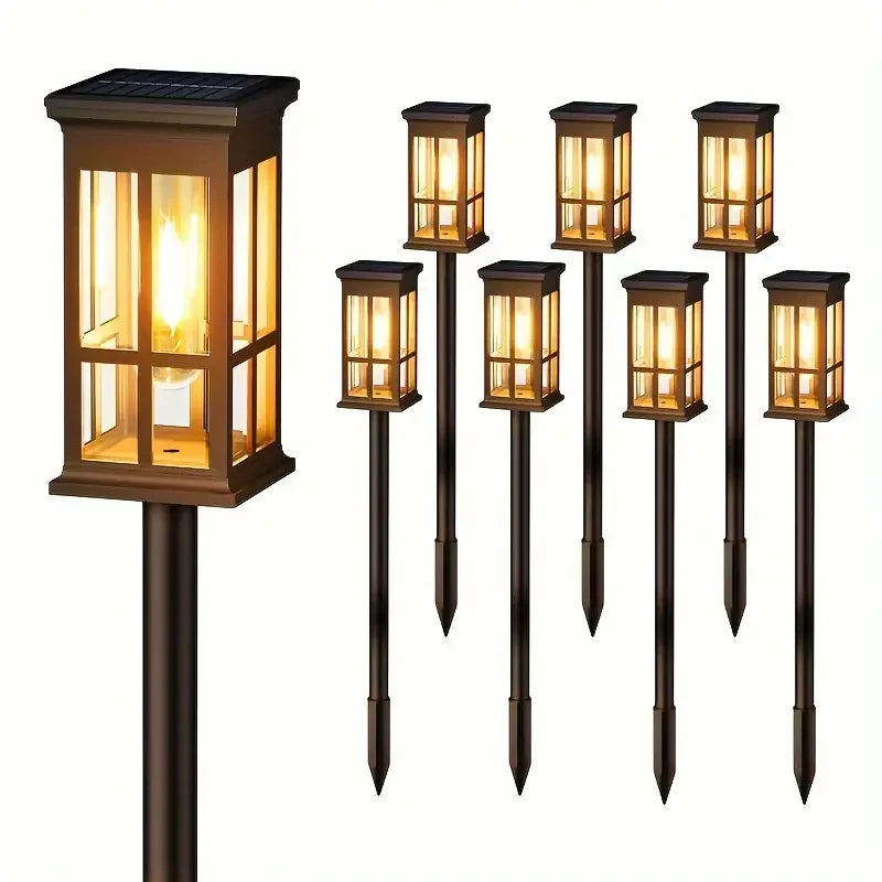 KPSTEK Solar Pathway Lights Pack Outdoor Garden Lighting