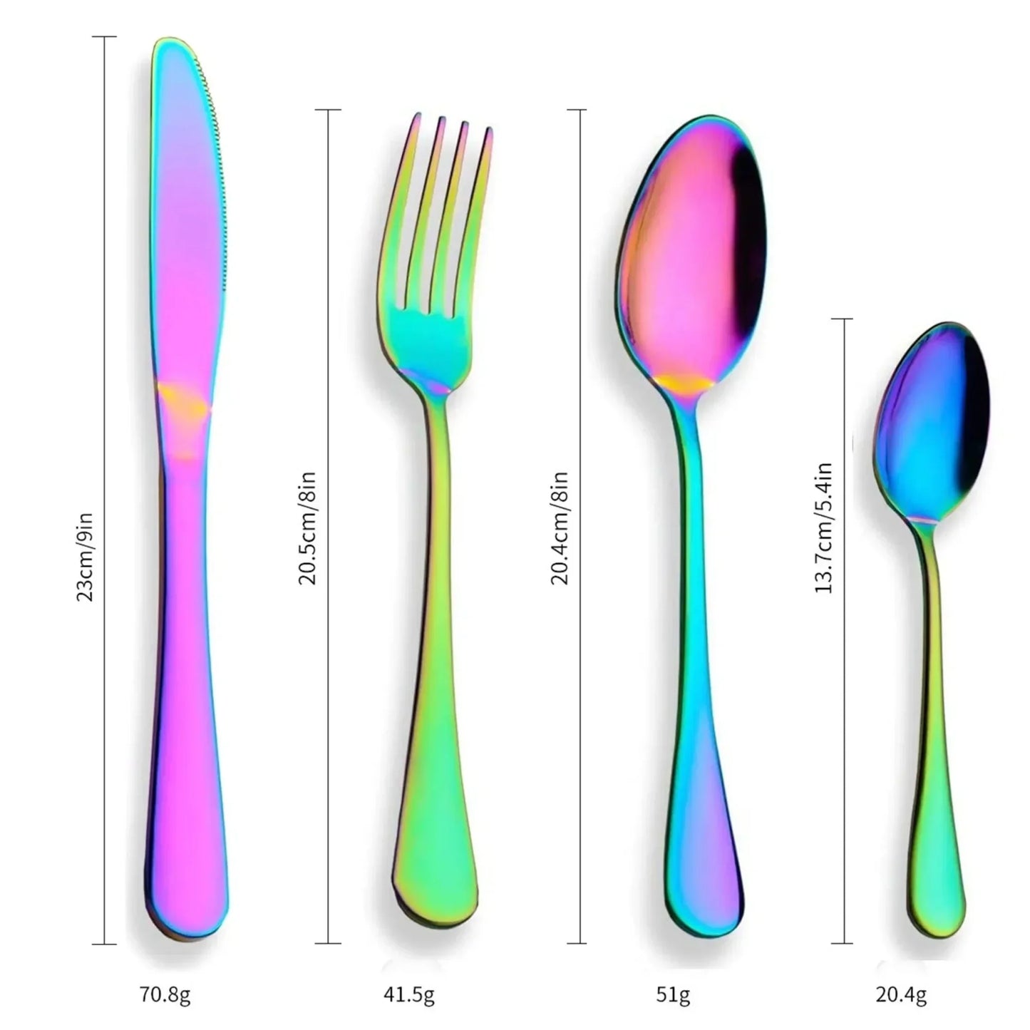 Stainless Steel Flatware Set 24-Piece Service For 6