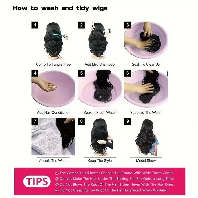 Smilegirl Water Wave Bob Wig 250 Density Glueless Lace
