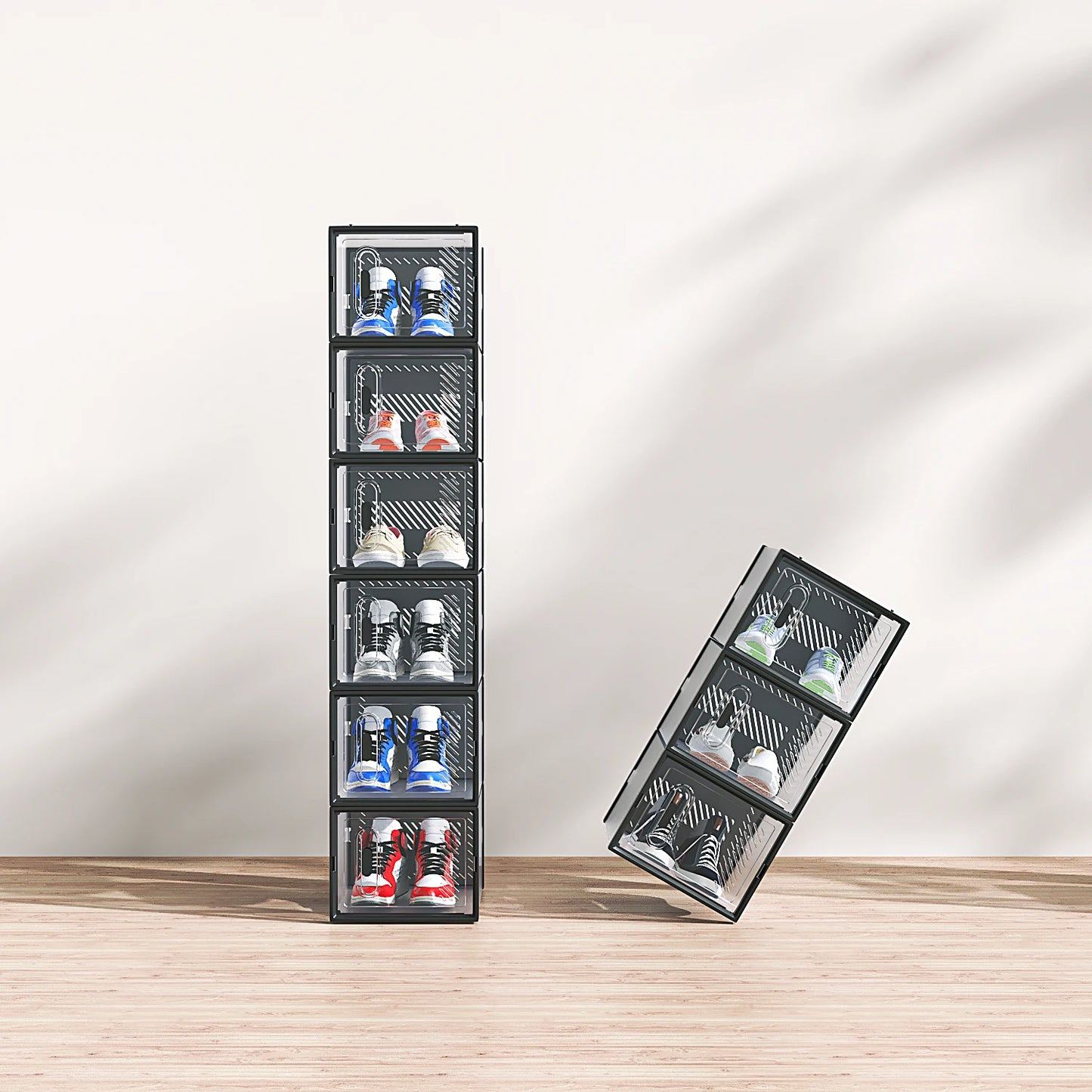 Stackable Shoe Organizer Boxes Online Goods Warehouse