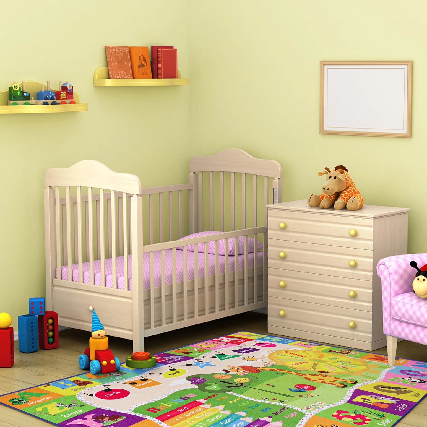 Online Goods Warehouse Giraffe Play Mat For Kids Room Decor