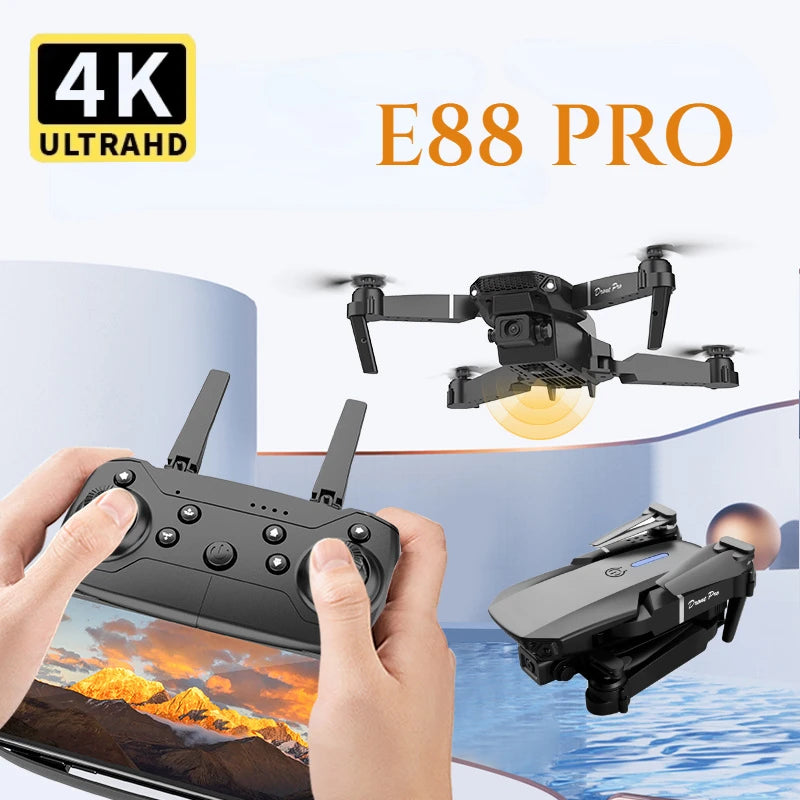QJ RC Drone 4K Foldable FPV With 1080P UltraWide Camera
