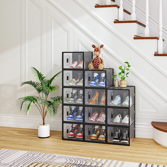 Stackable Shoe Organizer Boxes Online Goods Warehouse