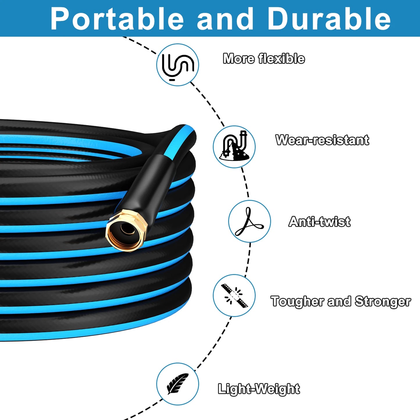 GardenJoy Heavy Duty PVC Garden Hose