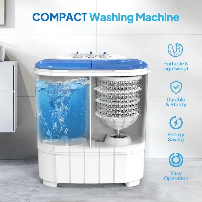 XMSJCN Portable Washing Machine And Dryer Combo Unit